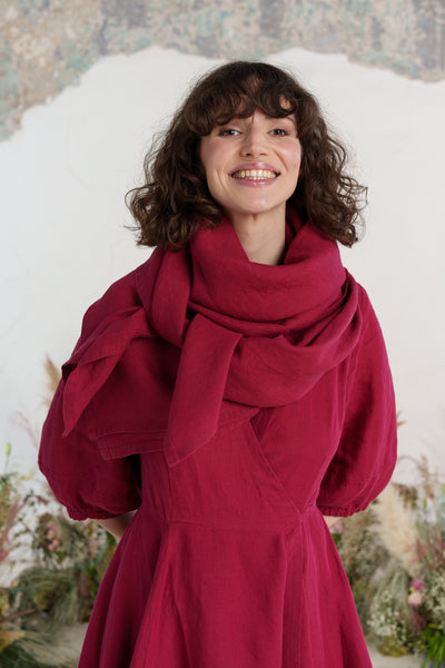 Palisandra Scarf, Marsala Red
#color_marsala-red