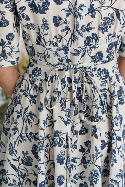 Diane Dress, Puffed Sleeve, Ink Rose
#color_ink-rose