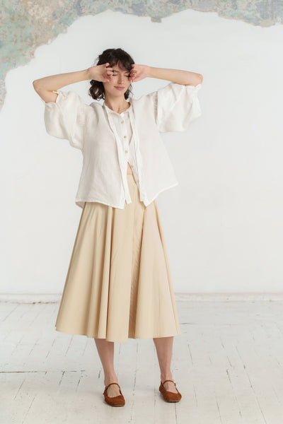 Petticoat Skirt, Wrap, Beige#color_beige