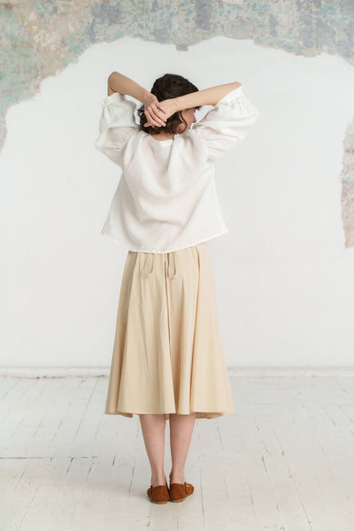 Petticoat Skirt, Wrap, Beige#color_beige