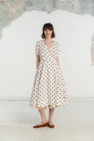 Petticoat Skirt, Wrap, Beige#color_beige
