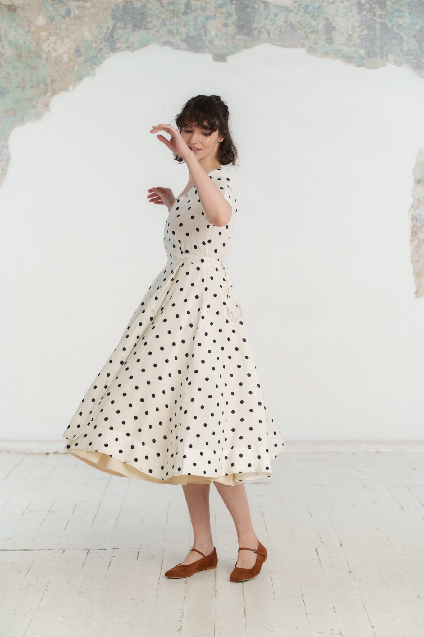Petticoat Skirt, Wrap, Beige#color_beige