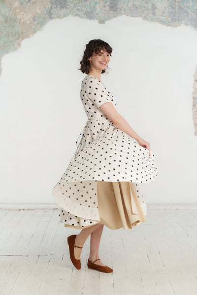 Petticoat Skirt, Wrap, Beige#color_beige