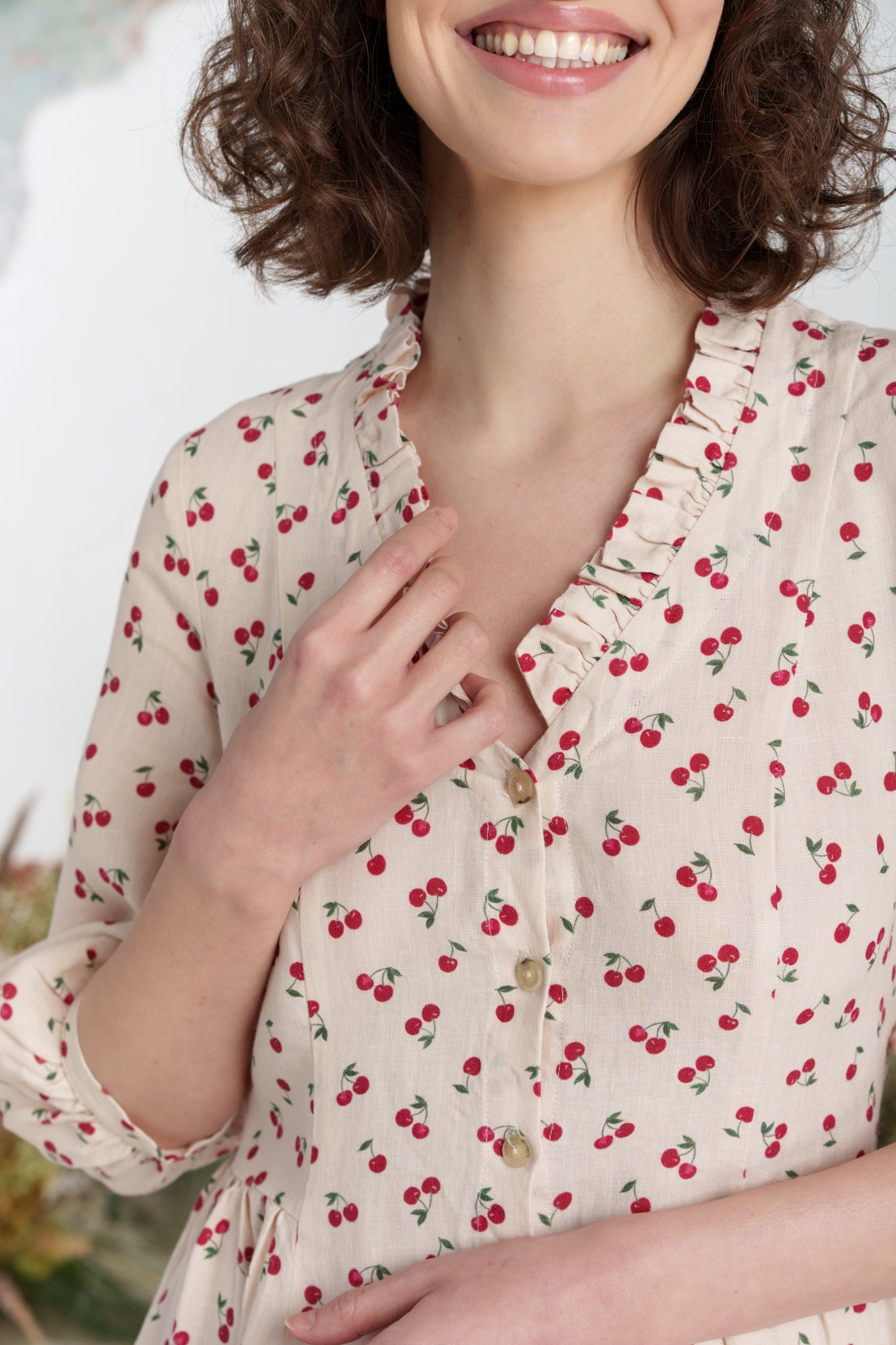 Ophelia Dress, 3/4 Sleeve, Mon Chéri
#color_mon-cheri