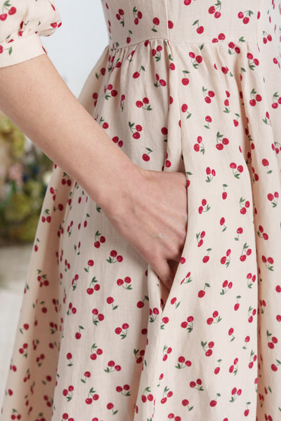 Ophelia Dress, 3/4 Sleeve, Mon Chéri
#color_mon-cheri