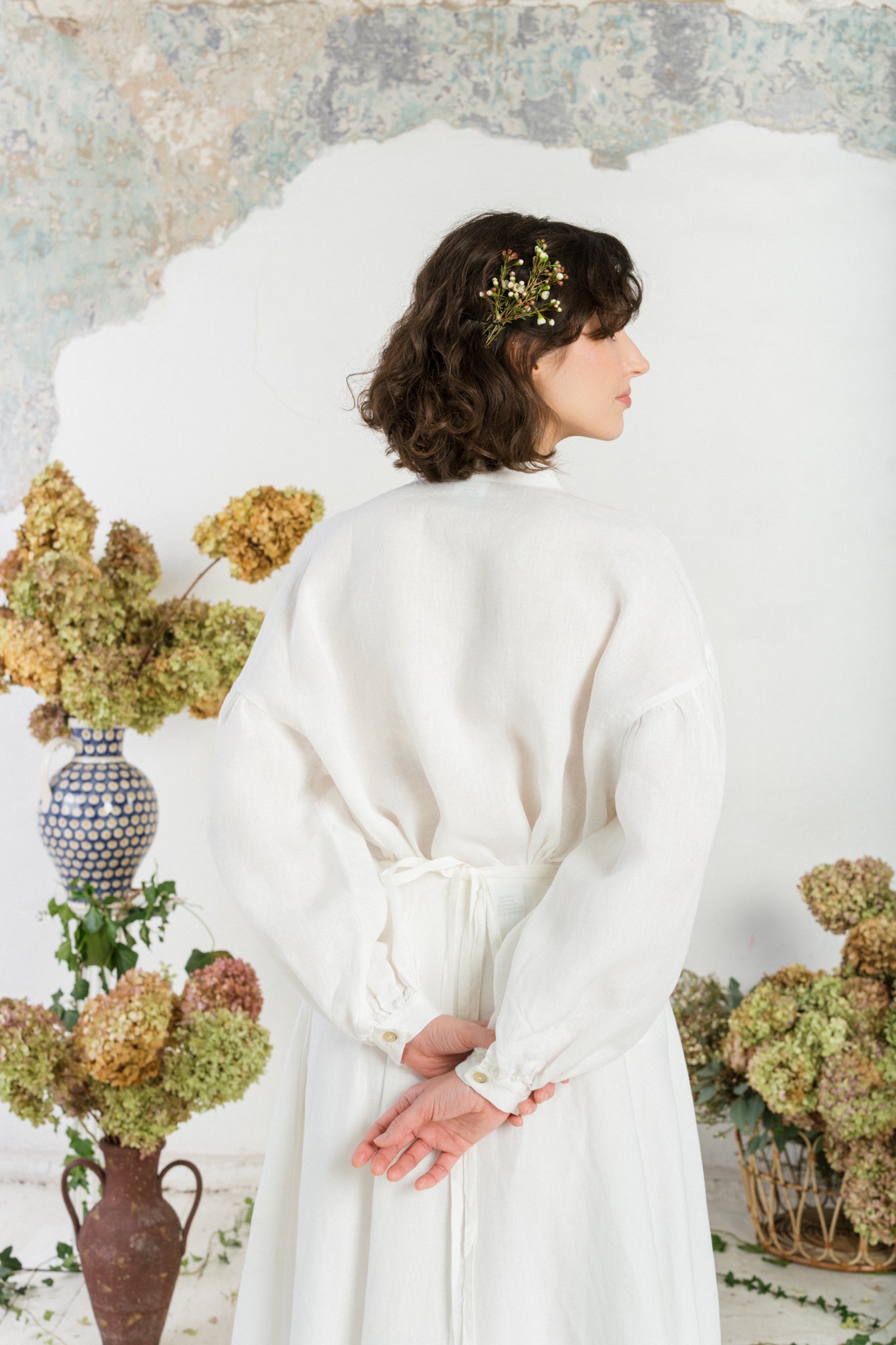 Clementine Shirt, White Magnolia