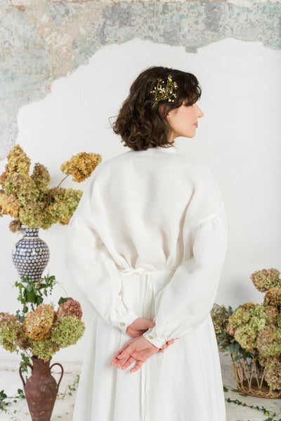 Clementine Shirt, White Magnolia