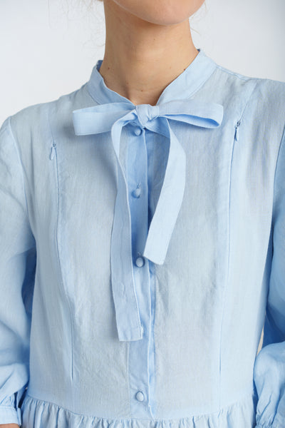 Jasmine Nursing Dress, 3/4 Sleeve, Skye Blue