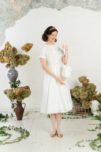 Flower Bag, White Magnolia