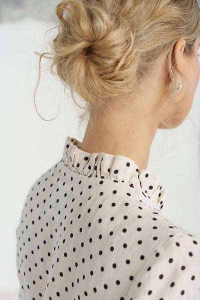 Darcy Dress, Short Sleeve, Tiny Dots#color_tiny-dots