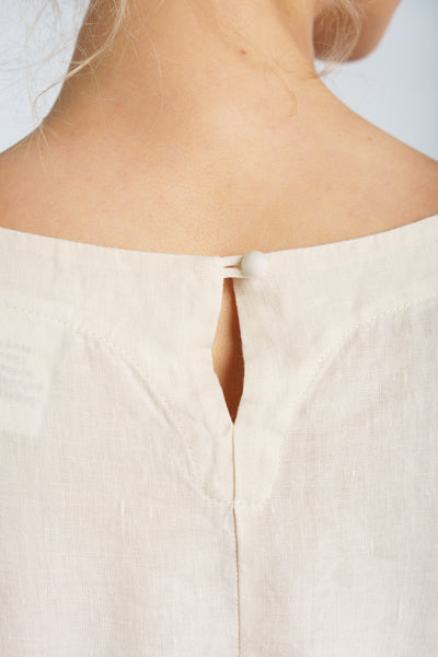 Hawthorn Dress, Long Sleeve, Milky White#color_milky-white
