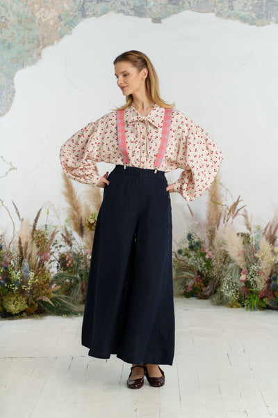 Maxi Catherine Trousers, Night Navy#color_night-navy