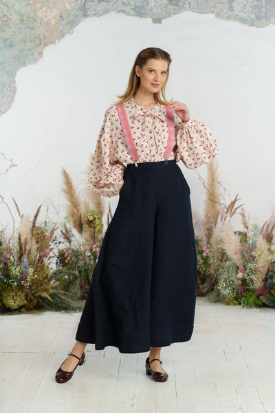 Maxi Catherine Trousers, Night Navy#color_night-navy