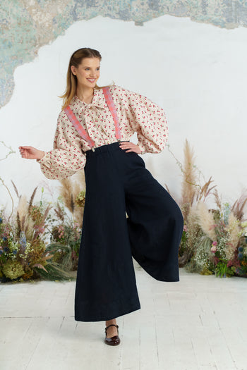 Maxi Catherine Trousers, Night Navy#color_night-navy