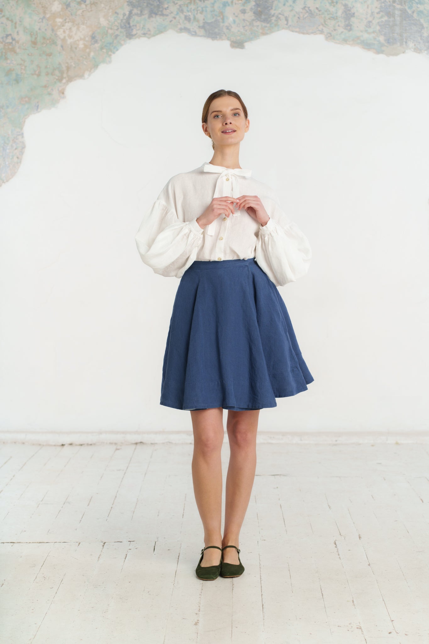Clementine Shirt, Long Sleeve, White Magnolia #color_white-magnolia
