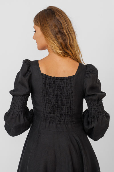 Briar Dress, Long Sleeve, Black Pansy
#color_black-pansy