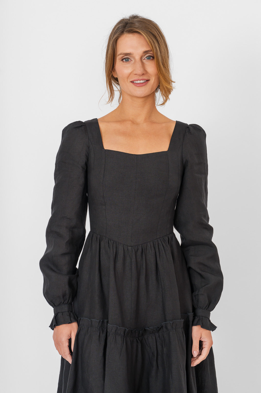 Sorrel Dress, Long Sleeve, Black Pansy
#color_black-pansy