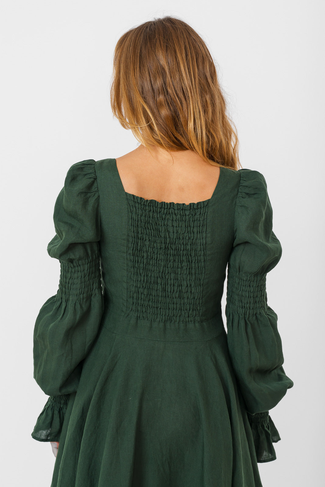 Briar Dress, Long Sleeve, Evergreen
#color_evergreen
