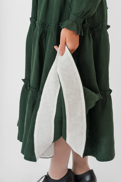 Sorrel Dress, Long Sleeve, Evergreen
#color_evergreen