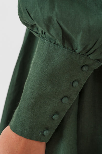 Hawthorn Dress, Long Sleeve, Evergreen
#color_evergreen