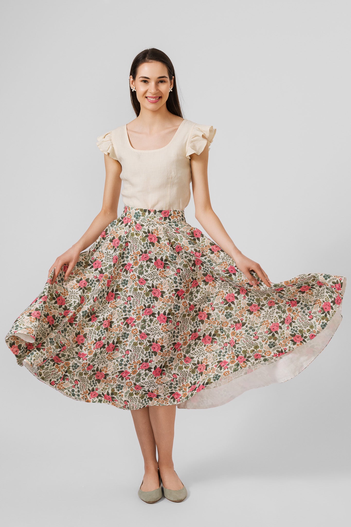 Classic Skirt, Cottage Garden#color_cottage-garden
