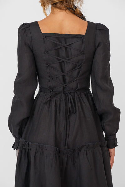 Sorrel Dress, Long Sleeve, Black Pansy
#color_black-pansy