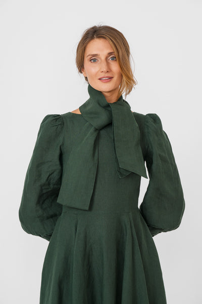 Hawthorn Dress, Long Sleeve, Evergreen
#color_evergreen