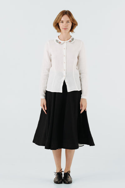 Classic Shirt, Long Sleeve, Embroidered Collar#color_wildwood
