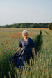 Wrap Dress, Butterfly Sleeve, Moonlight Blue#color_moonlight-blue