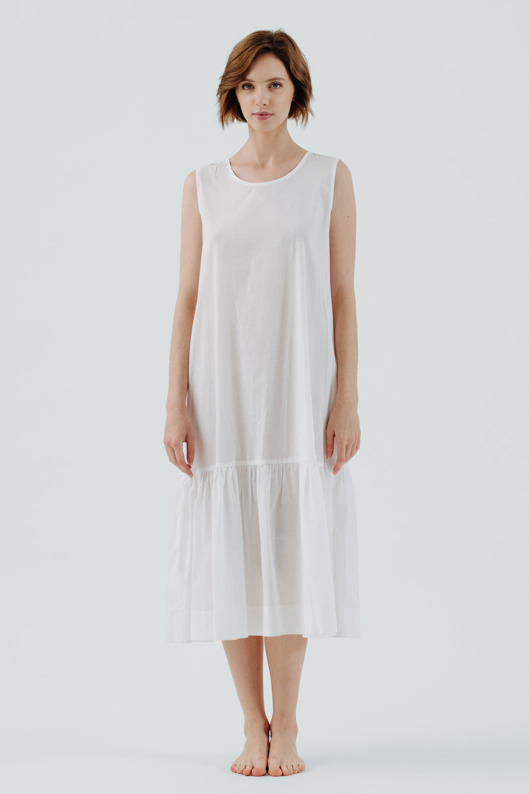 Tulip Petticoat, Sleeveless,#color_white-magnolia