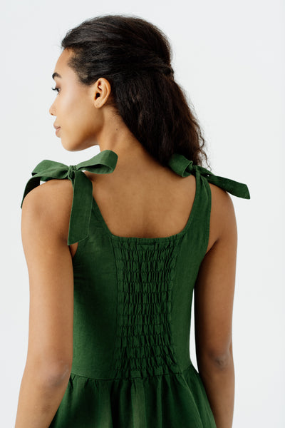 Amelia Dress, Sleeveless#color_emerald-green