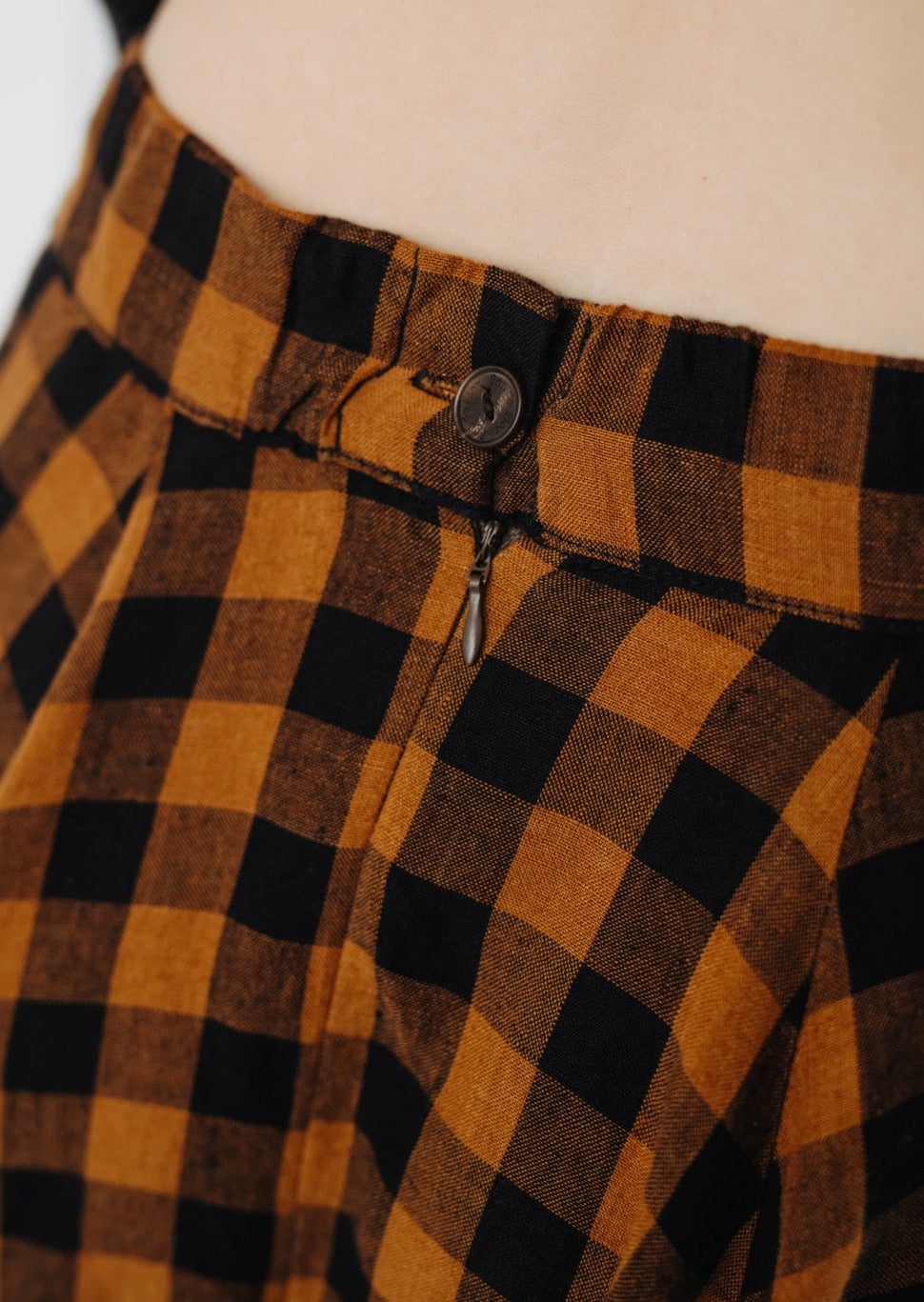 Classic Skirt, Brown Checkers#color_brown-checkers