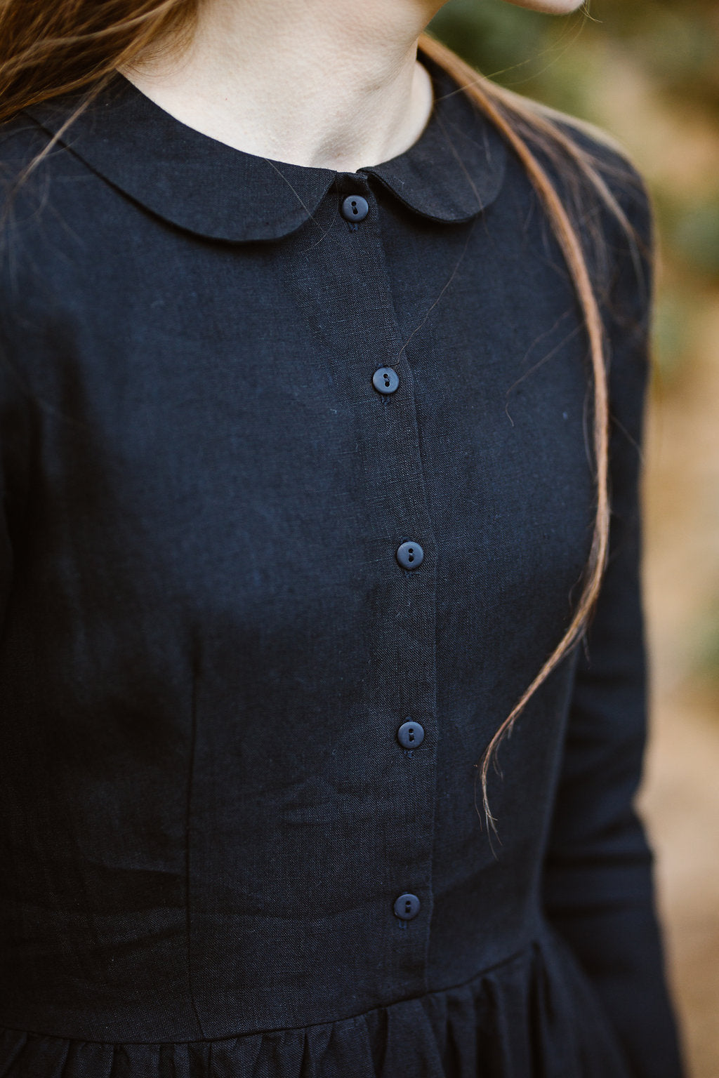 Classic Dress, Long Sleeve, Black Pansy#color_black-pansy
