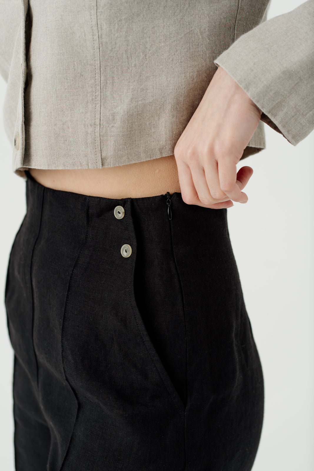 Stella Trousers, Black Pansy#color_black-pansy