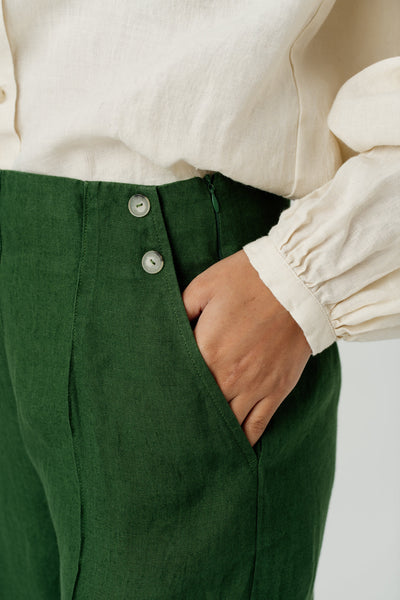 Stella Trousers, Emerald Green#color_emerald-green
