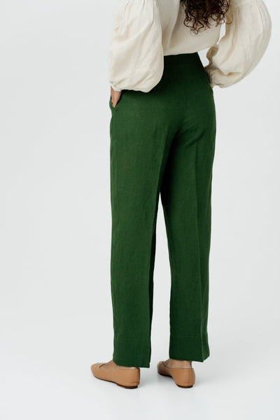 Stella Trousers, Emerald Green#color_emerald-green