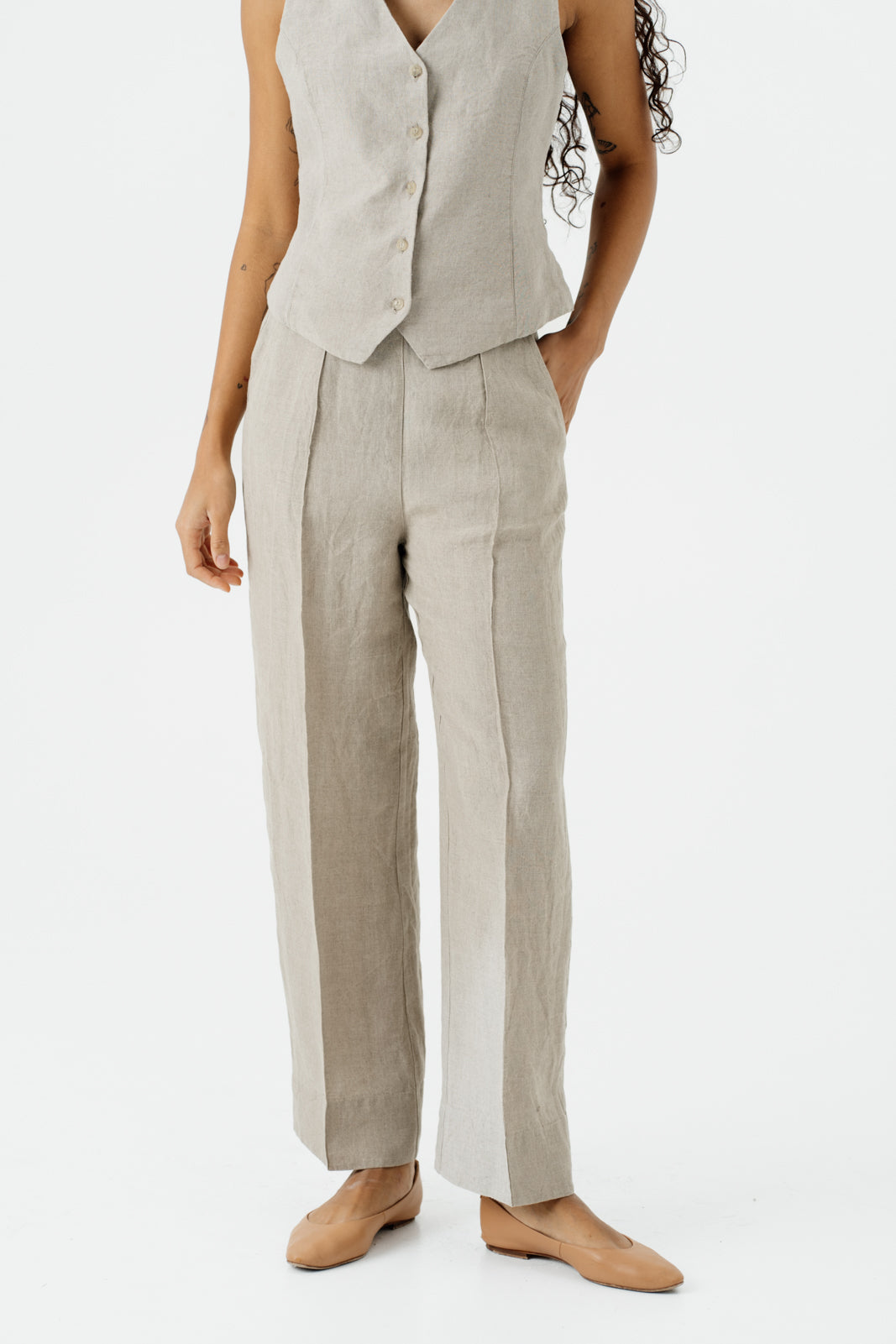 Stella Trousers, Natural Linen#color_natural-linen