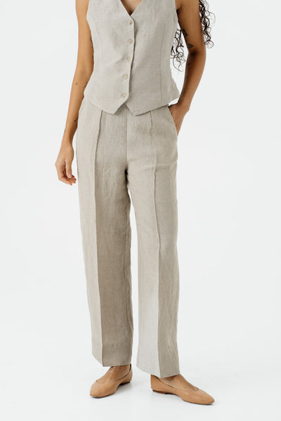 Stella Trousers, Natural Linen#color_natural-linen