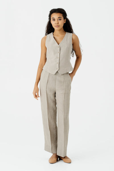 Stella Trousers, Natural Linen#color_natural-linen