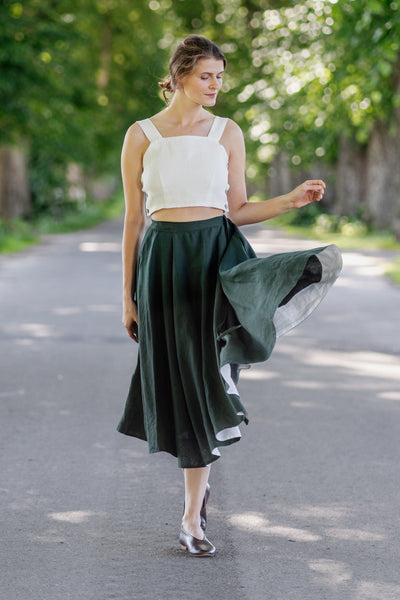 Wrap Skirt, Evergreen#color_evergreen