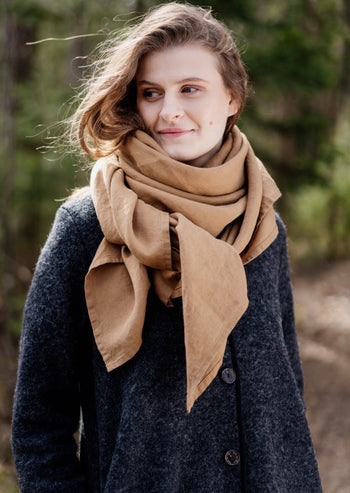 Palisandra Shawl, Hemp#color_camel-brown
