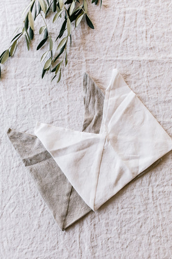 Linen Bread Bag, White Magnolia#color_white-magnolia