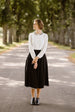 Classic Shirt with Embroidered Garden Collar, Long Sleeve #color_garden