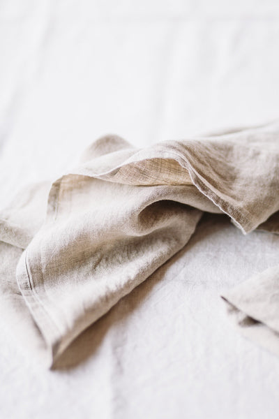 Linen Napkins, Set of 4 - Son de Flor#color_natural-linen